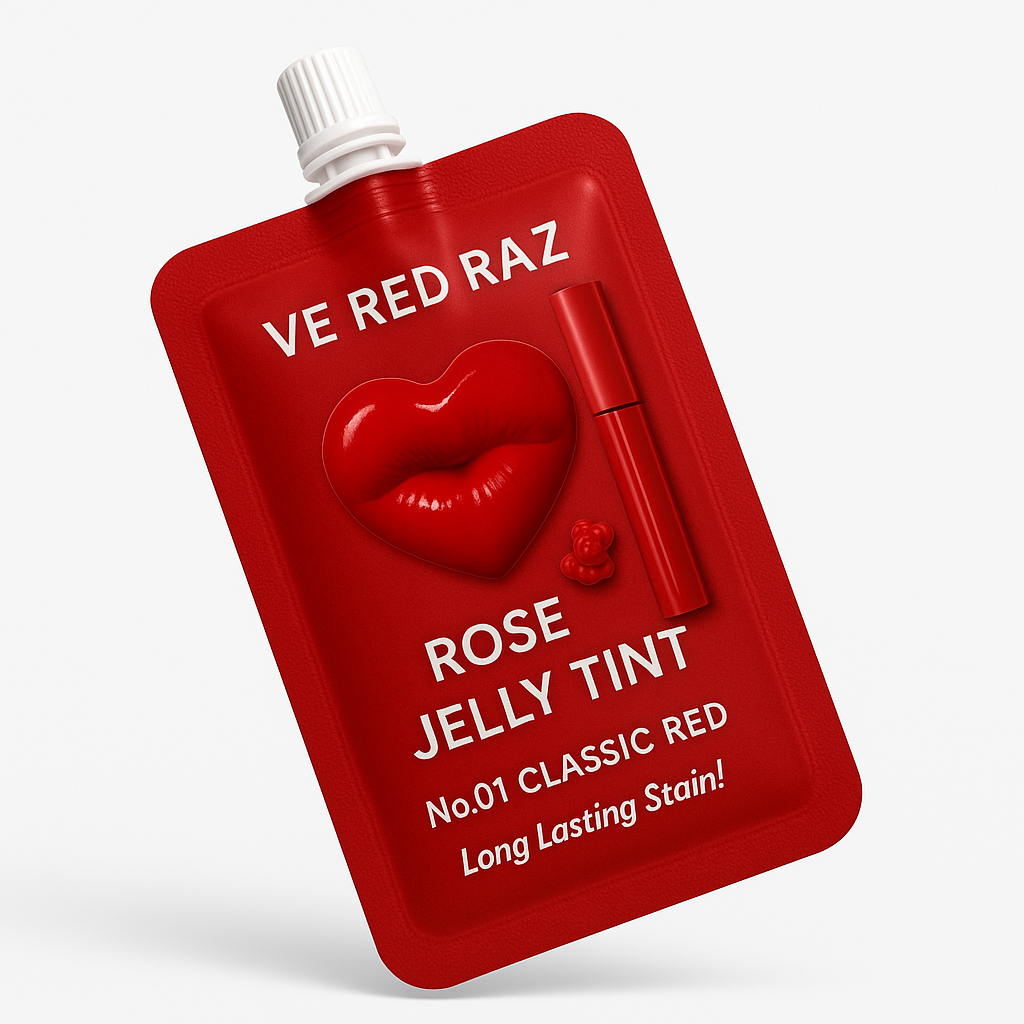 Lip Jelly — Classic Red — Rose-Infused Lip Gloss