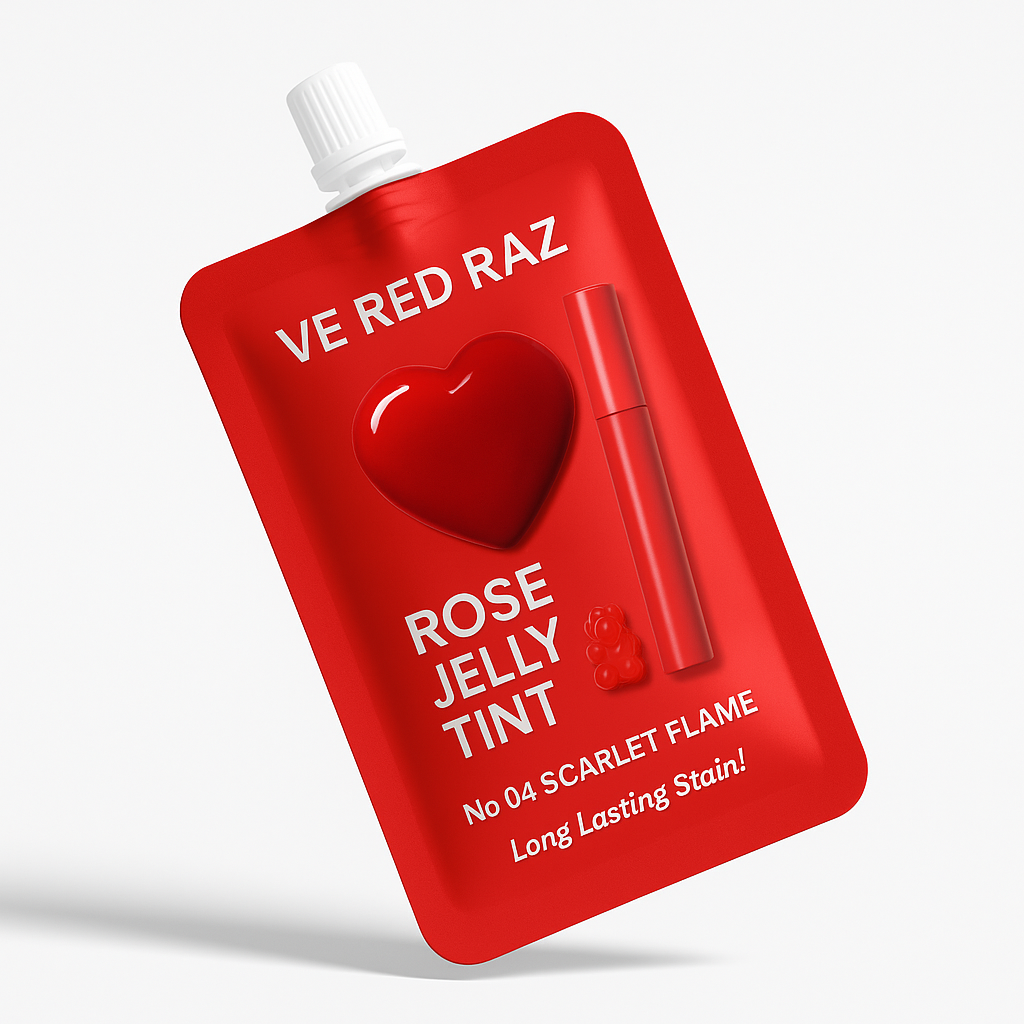 Lip Jelly — Scarlet Flame — Rose-Infused Lip Gloss