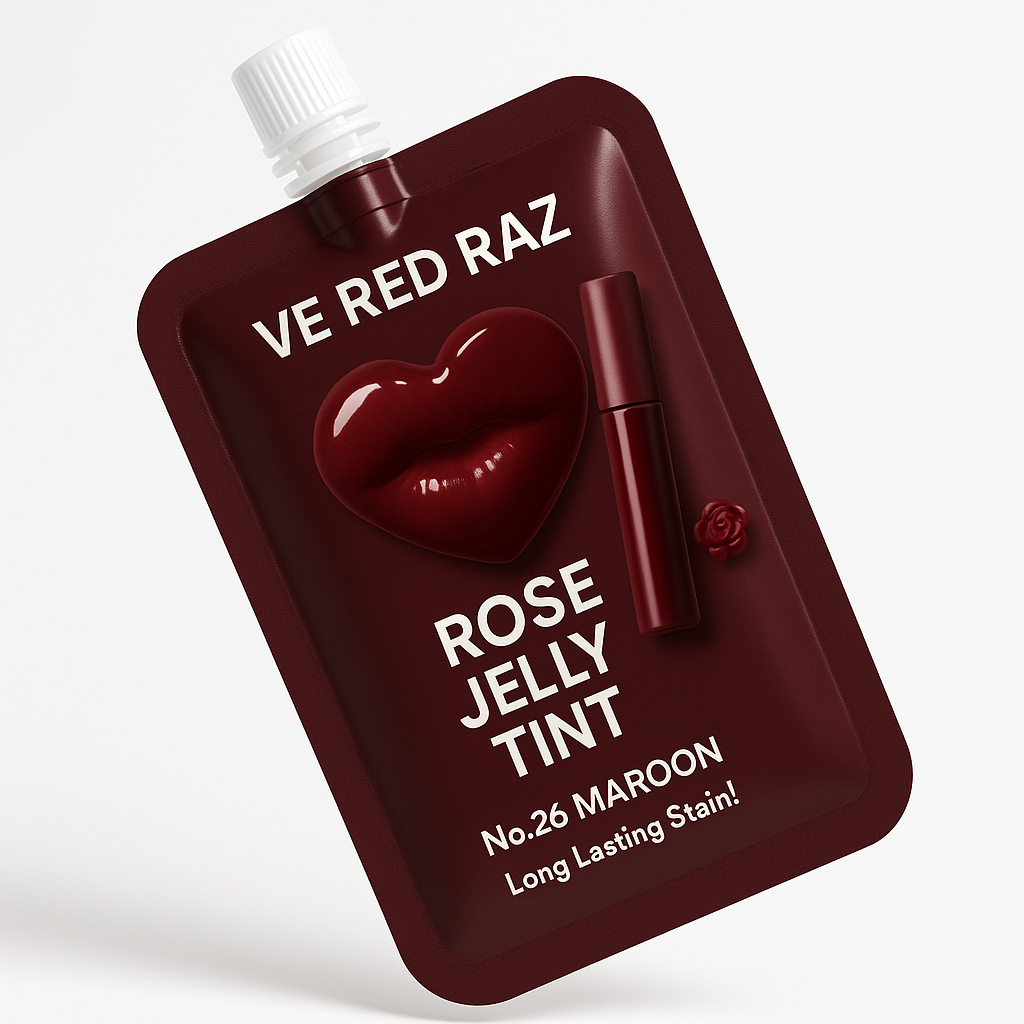 Lip Jelly — Maroon — Rose-Infused Lip Gloss
