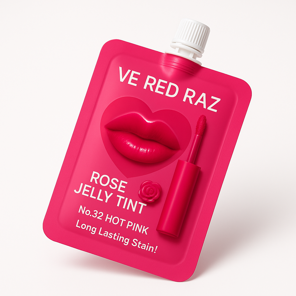 Lip Jelly — Hot Pink — Rose-Infused Lip Gloss