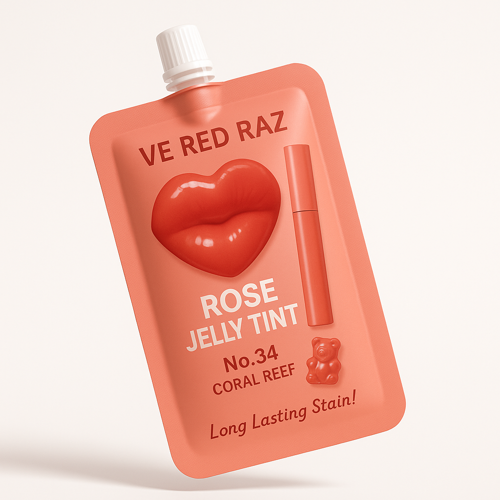Lip Jelly — Coral Reef — Rose-Infused Lip Gloss