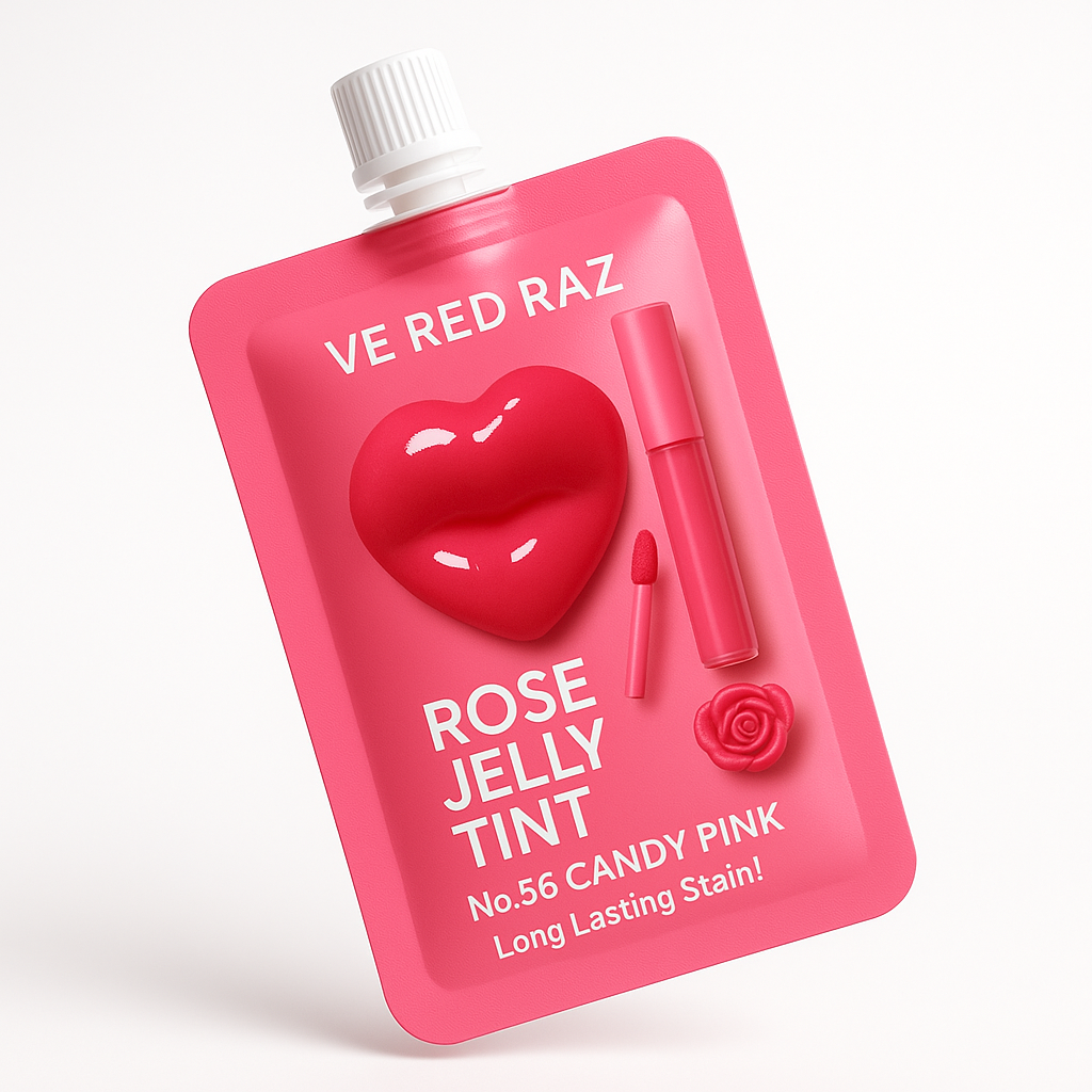 Lip Jelly — Candy Pink — Rose-Infused Lip Gloss
